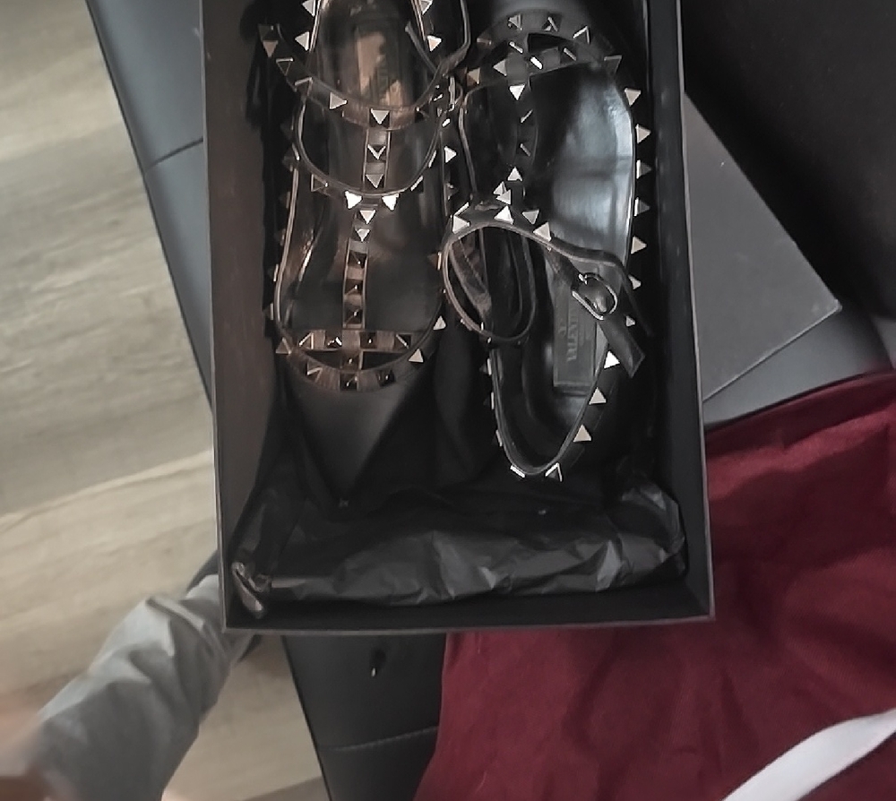 Valentino Garavani Black Designer Shoes